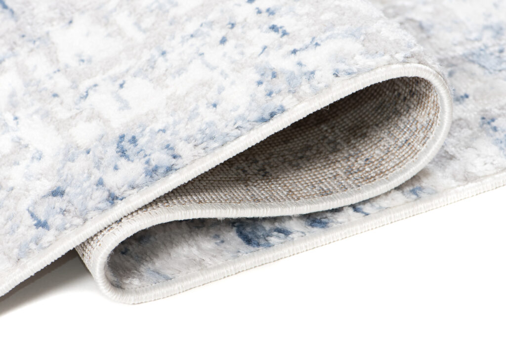 Teppich Sky Blau Grau Abstrakt Streifen
