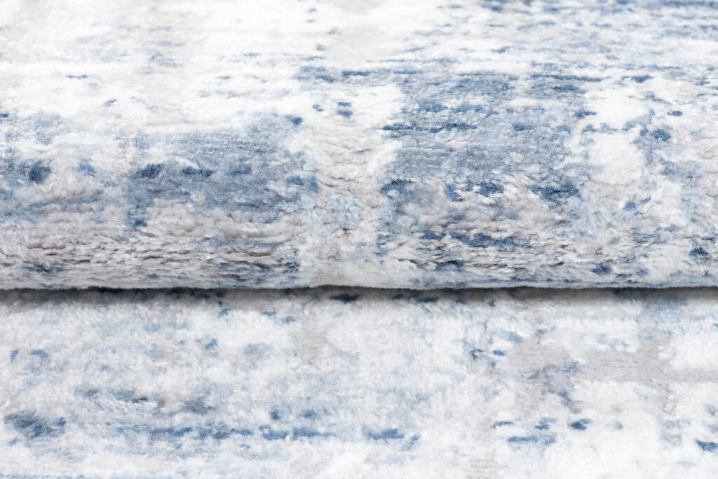 Teppich Sky Blau Grau Abstrakt Streifen