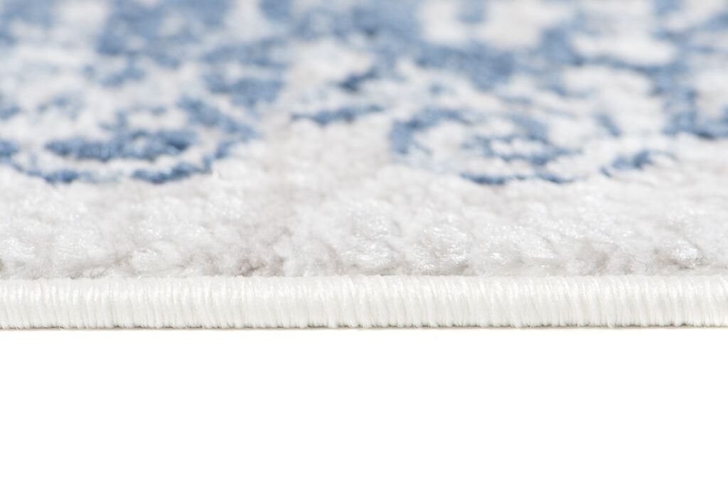 Teppich Sky Blau Creme Verwischungen Vintage