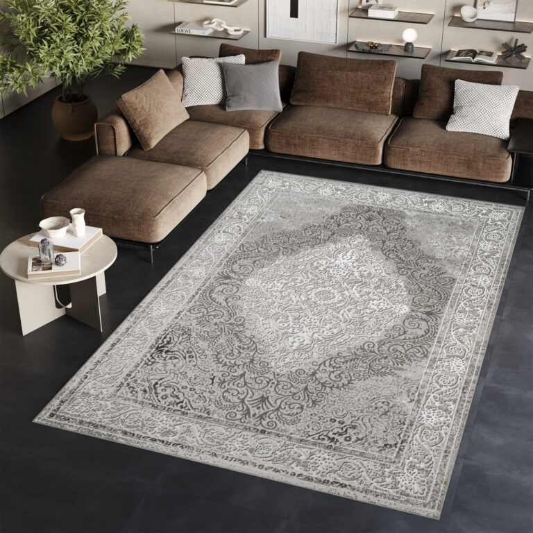 Teppich Ares Grau Vintage Medallion