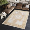 Teppich Ares Gold Beige Medallion Ornamente
