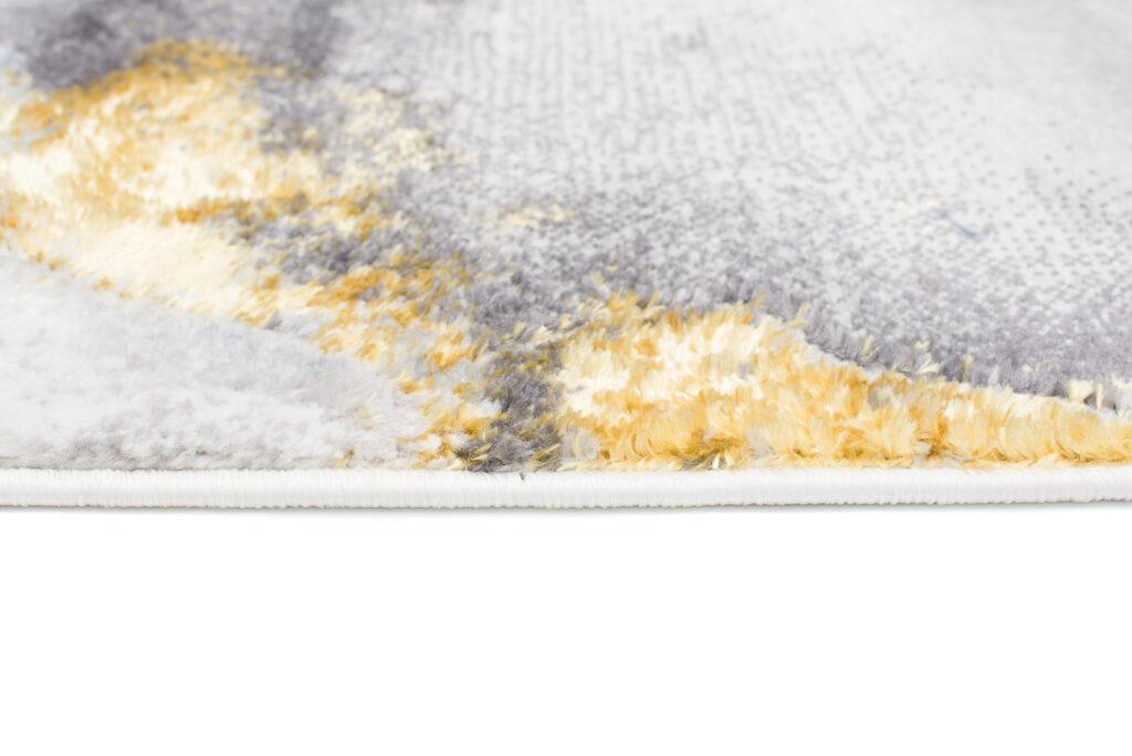 Teppich Shine Creme Grau Blau Gold Marmor Effekt 3D