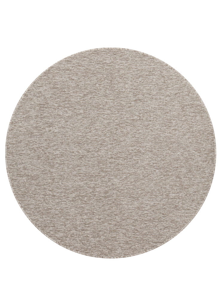 Teppich Nizza Rund Hellbeige Modern Antirutsch