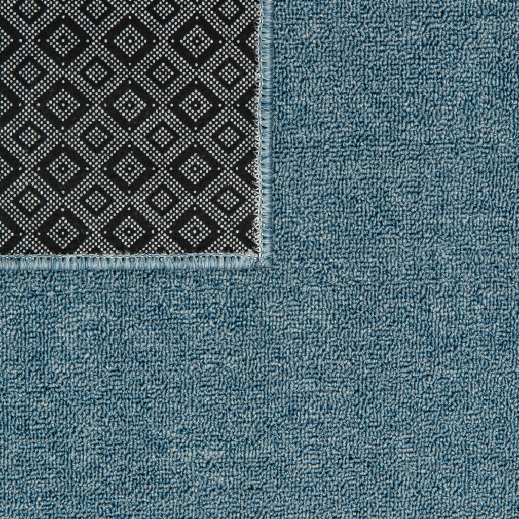 Teppich Nizza Blau Modern Antirutsch