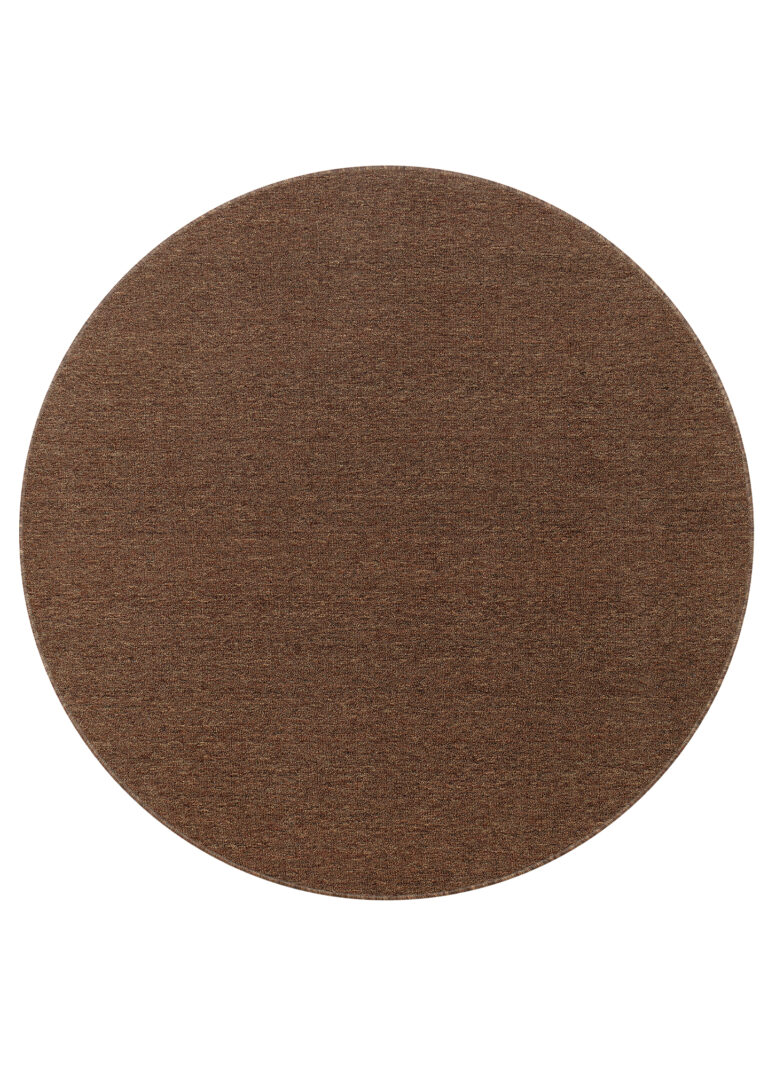 Teppich Nizza Rund Braun Modern Antirutsch