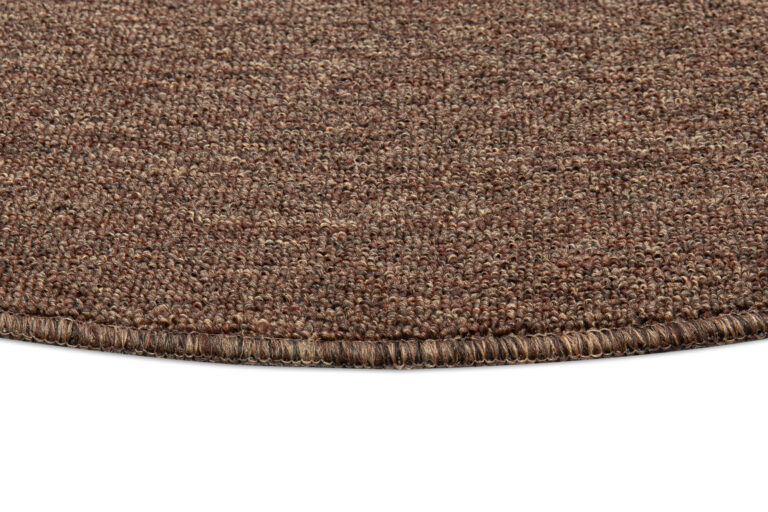 Teppich Nizza Rund Braun Modern Antirutsch