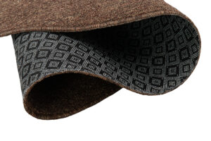 Teppich Nizza Rund Braun Modern Antirutsch