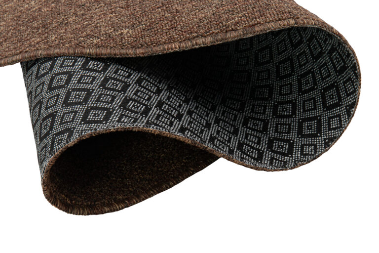 Teppich Nizza Rund Braun Modern Antirutsch