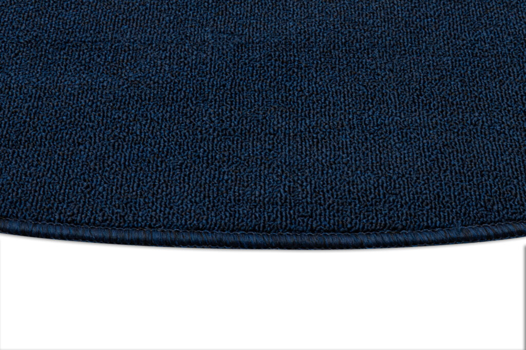 Teppich Nizza Rund Marineblau Modern Antirutsch