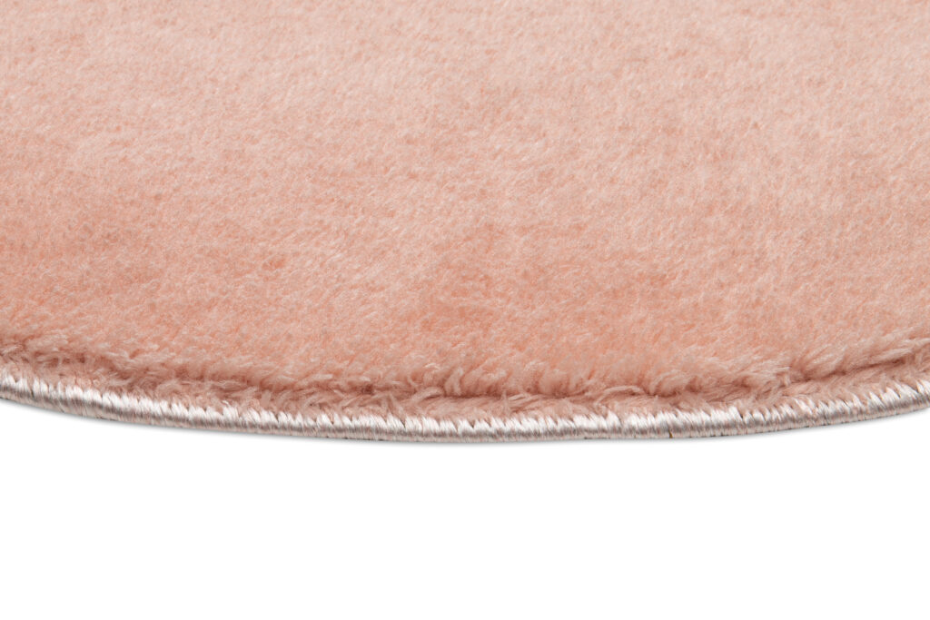 Teppich Cuddle Rund Anti-Rutsch Rosa Shaggy