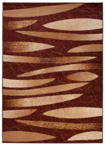 Teppich Dream Modern Kurzflor Braun Beige Meliert Streifen