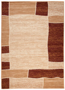 Teppich Dream Modern Kurzflor Beige Braun Vierecke Design