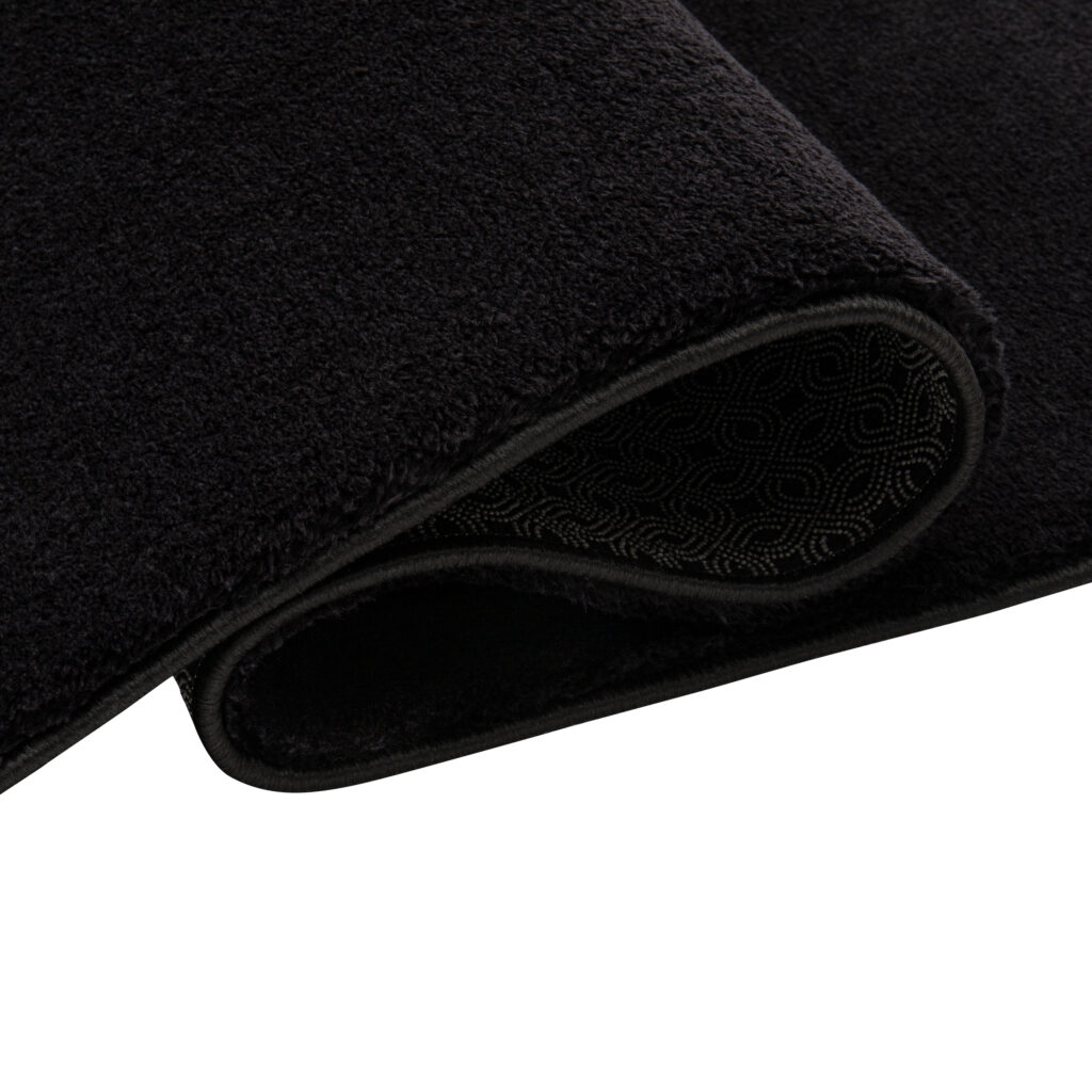 Teppich Cuddle Anti-Rutsch Schwarz Shaggy