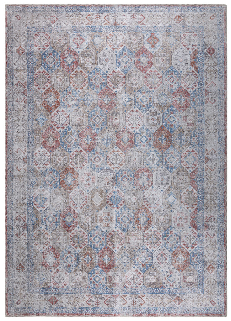 Teppich Ritz Mehrfarbig Mosaik Vintage