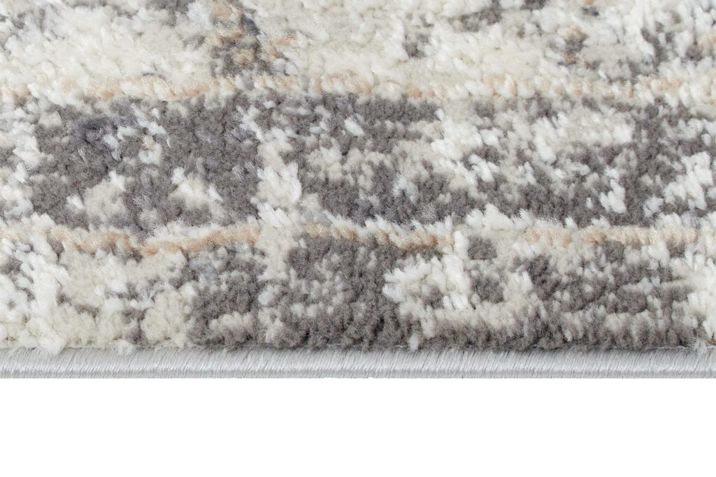 Teppich Valley Dunkelgrau Blumen Rosette