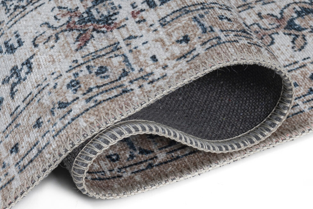 Teppich Ritz Beige Blau Ornament