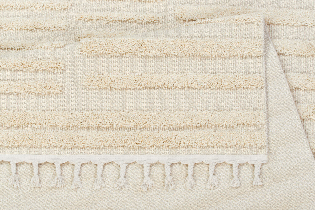 Teppich Outdoor Rio Loop Hell Creme Streifen