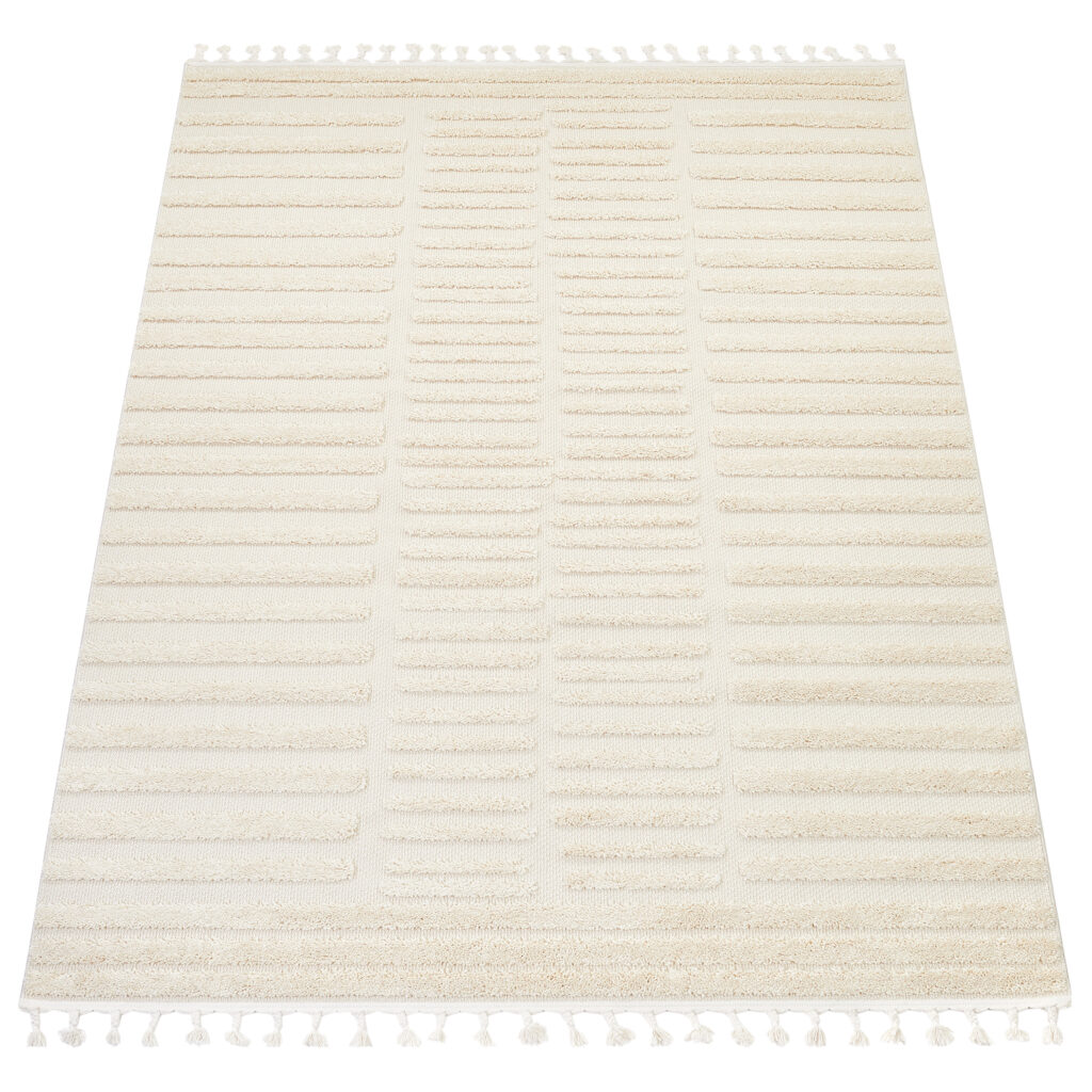Teppich Outdoor Rio Loop Hell Creme Streifen