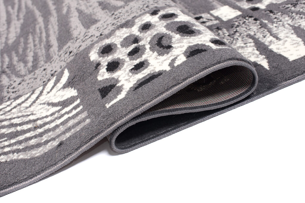 Teppich Dream Kurzflor Grau Creme Modern Tiermotiv Design
