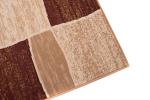 Teppich Dream Modern Kurzflor Beige Braun Vierecke Design