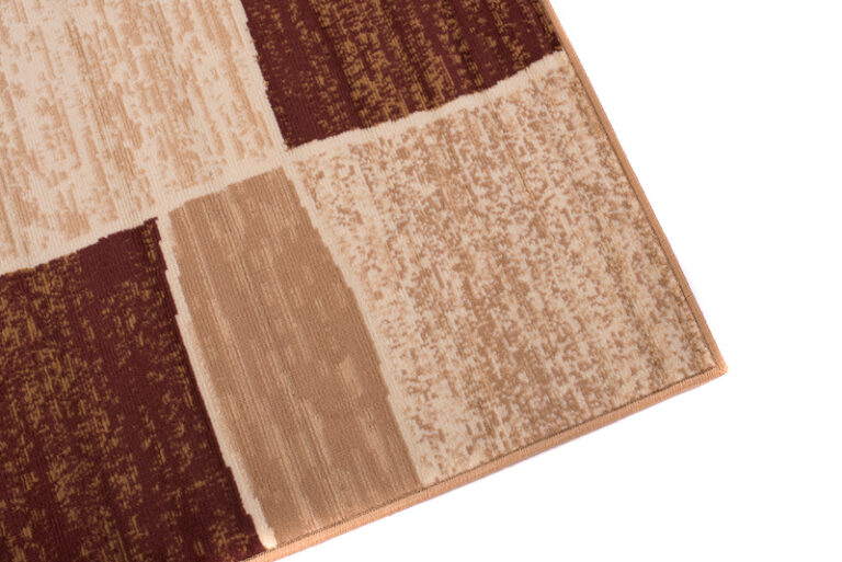 Teppich Dream Modern Kurzflor Beige Braun Vierecke Design