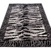 Teppich Dream Modern Kurzflor Grau Creme Schwarz Tiger Optik
