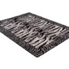 Teppich Dream Modern Kurzflor Grau Creme Schwarz Tiger Optik