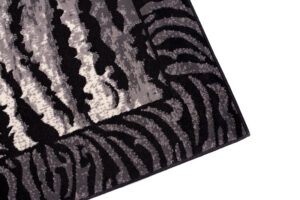 Teppich Dream Modern Kurzflor Grau Creme Schwarz Tiger Optik