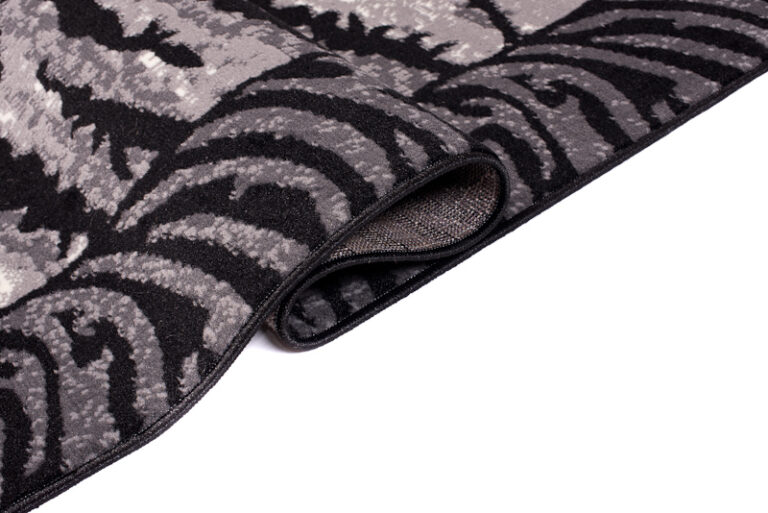 Teppich Dream Modern Kurzflor Grau Creme Schwarz Tiger Optik