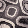 Teppich Dream Modern Grau Schwarz Kreise Kurzflor Design