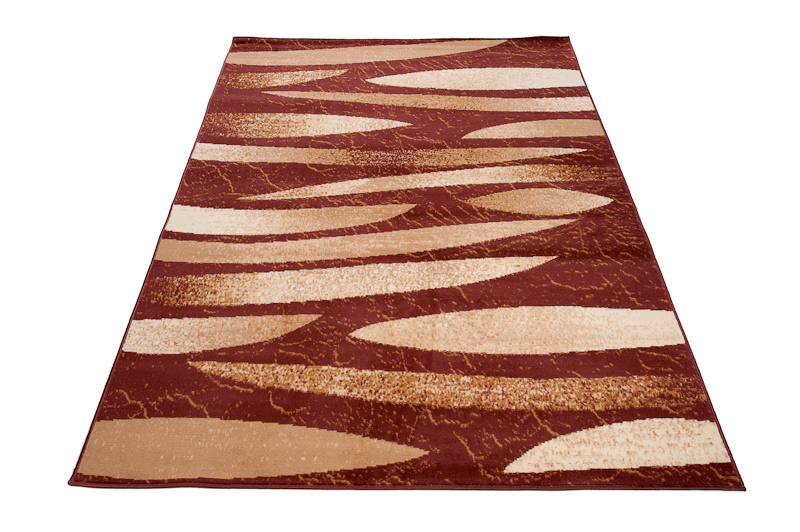 Teppich Dream Modern Kurzflor Braun Beige Meliert Streifen