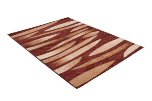 Teppich Dream Modern Kurzflor Braun Beige Meliert Streifen