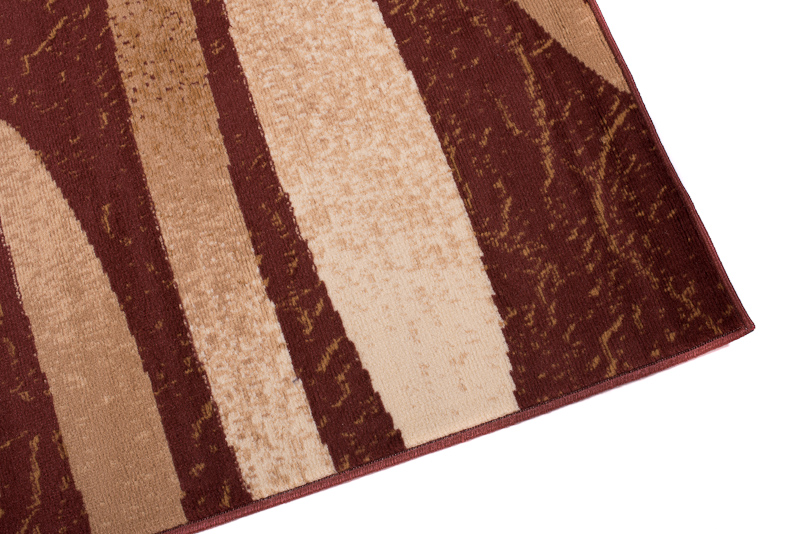 Teppich Dream Modern Kurzflor Braun Beige Meliert Streifen