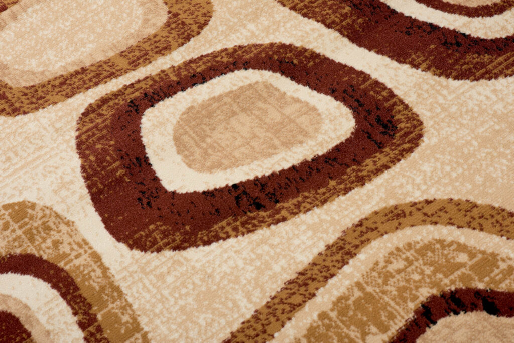 Teppich Dream Kurzflor Modern Beige Hellbraun Meliert Kreise