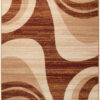 Teppich Dream Modern Kurzflor Hellbraun Meliert Wellen