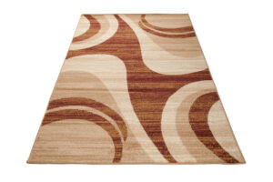 Teppich Dream Modern Kurzflor Hellbraun Meliert Wellen