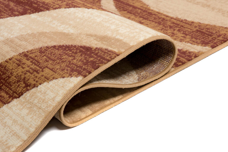 Teppich Dream Modern Kurzflor Hellbraun Meliert Wellen