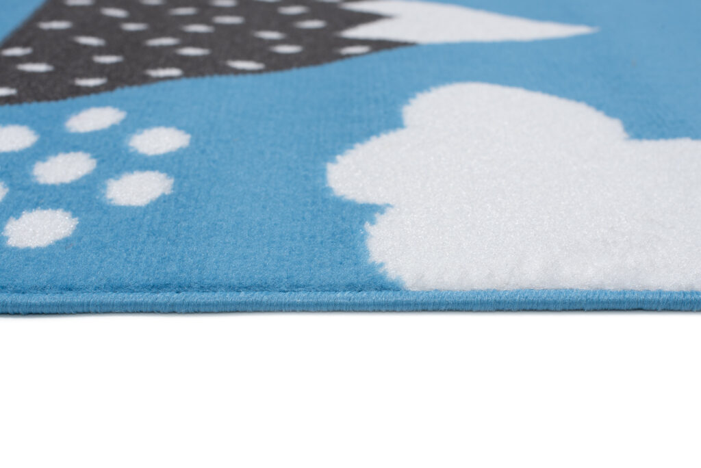 Teppich Jolly Kurzflor Kinderteppich Spielmatte Blau Grau Koalabär