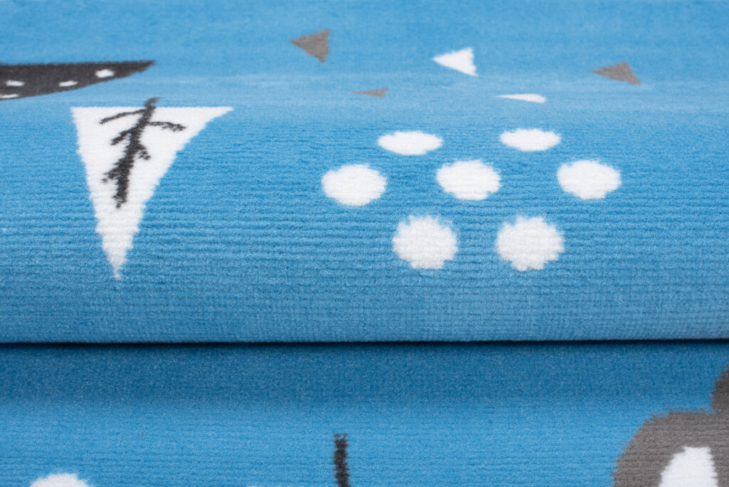 Teppich Jolly Kurzflor Kinderteppich Spielmatte Blau Grau Koalabär