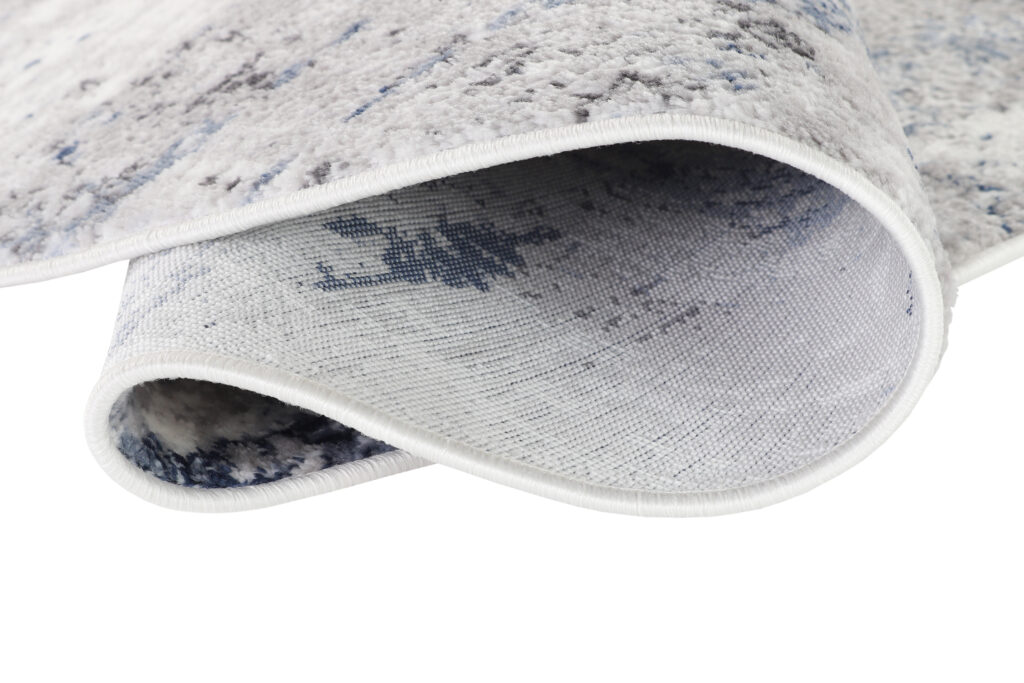 Teppich Sky Rund Grau Blau Abstrakt Verwischungen