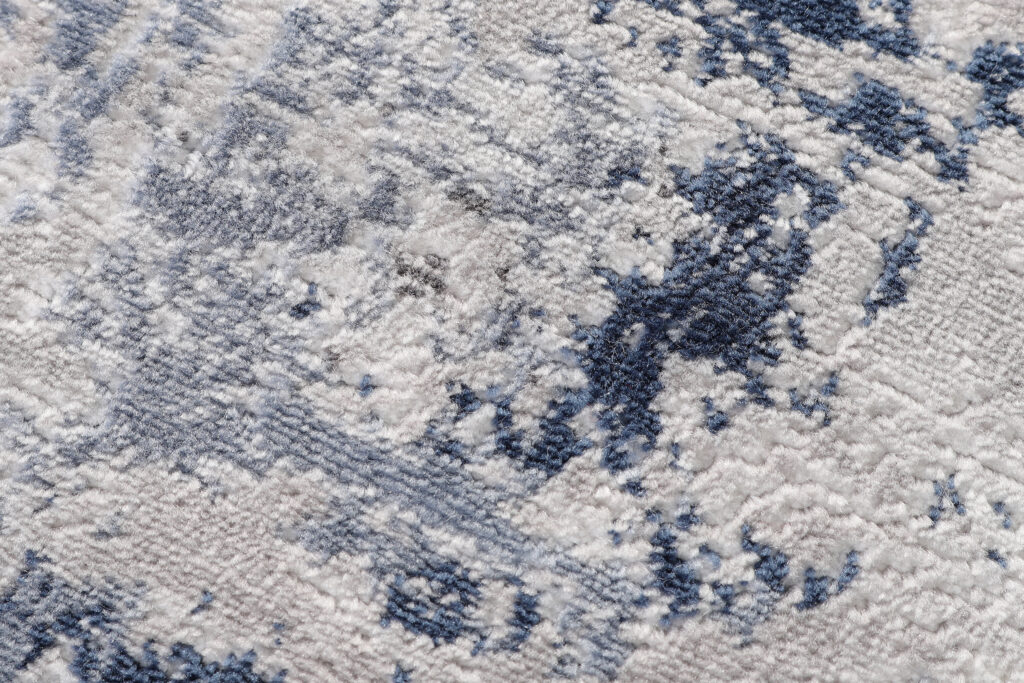 Teppich Sky Rund Grau Blau Abstrakt Verwischungen