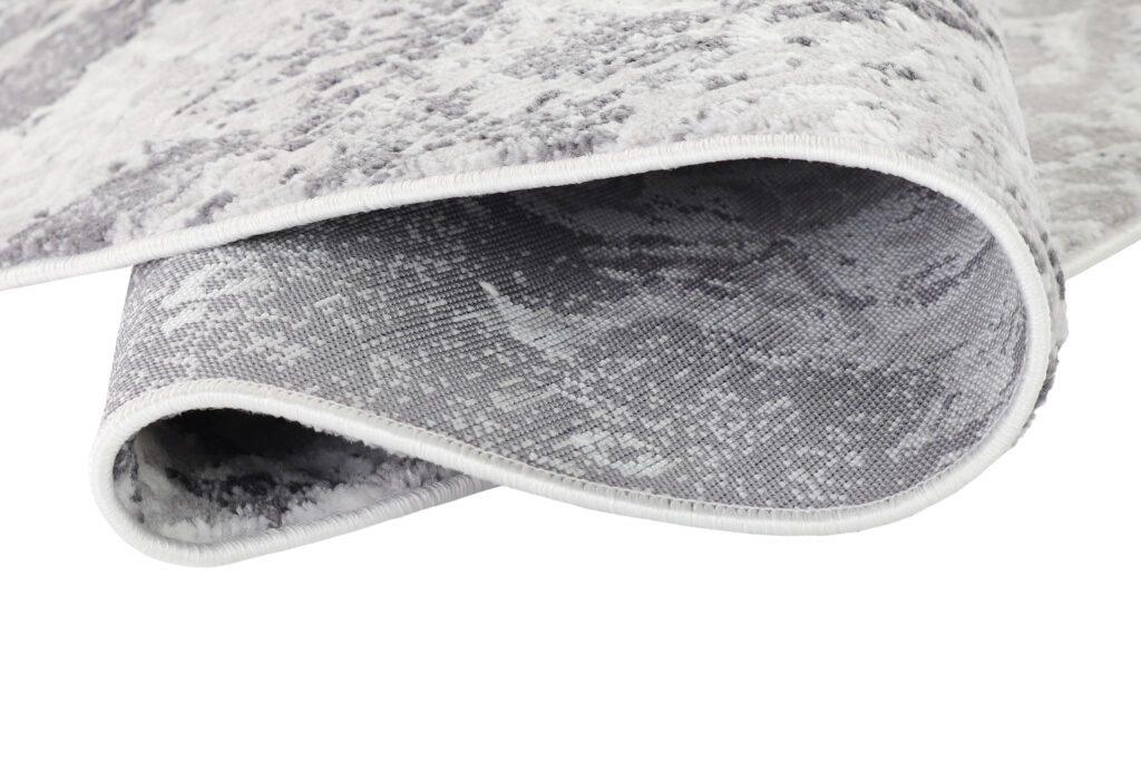 Teppich Sky Rund Grau Creme Vintage Ornamente