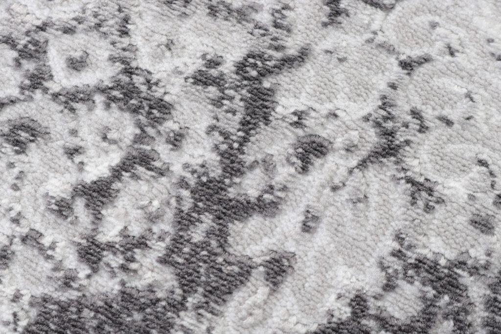 Teppich Sky Rund Grau Creme Vintage Ornamente