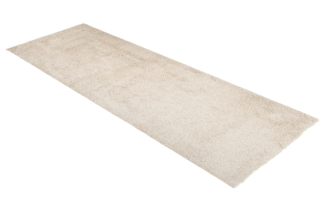 Teppichläufer Essence Shaggy Einfarbig Hellbeige