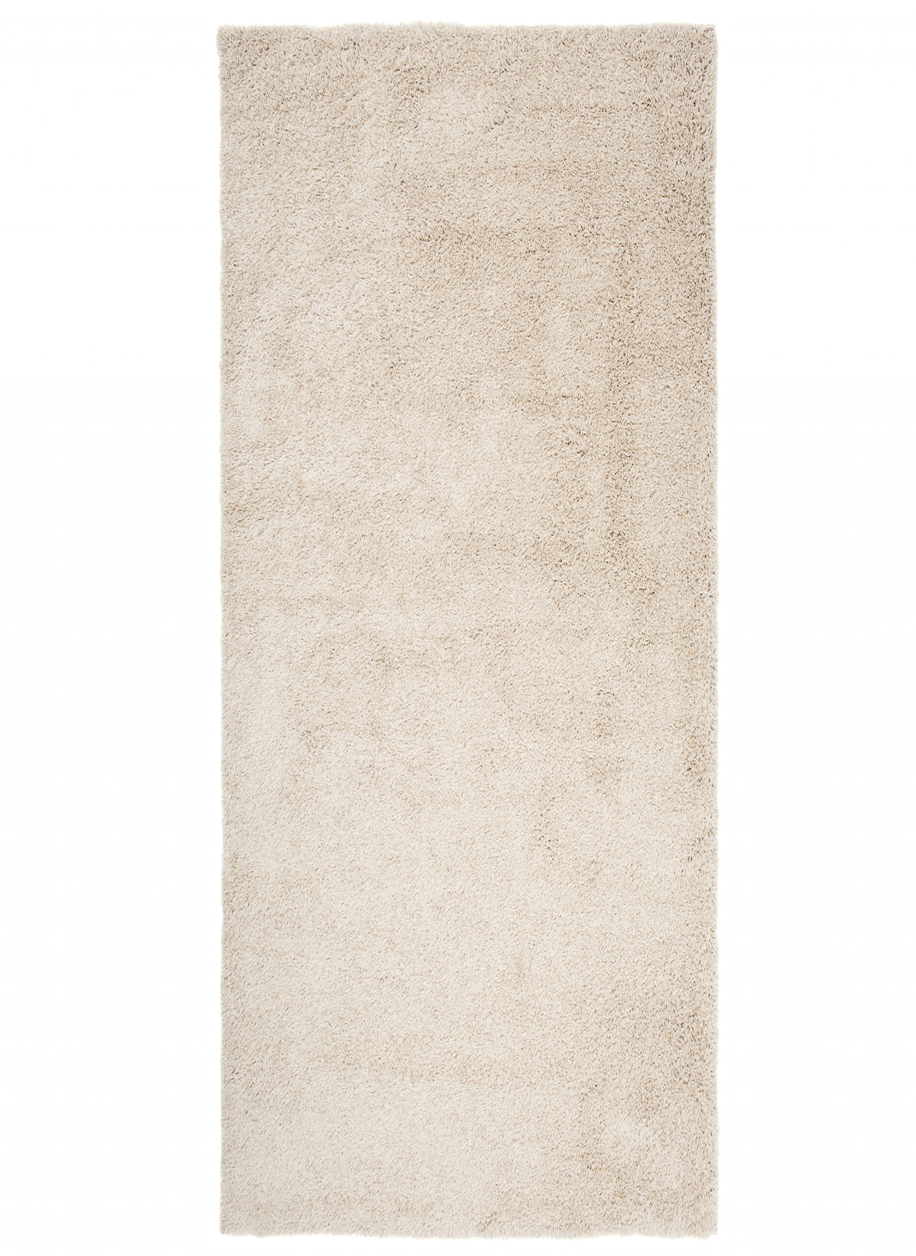 Teppichläufer Essence Shaggy Einfarbig Hellbeige