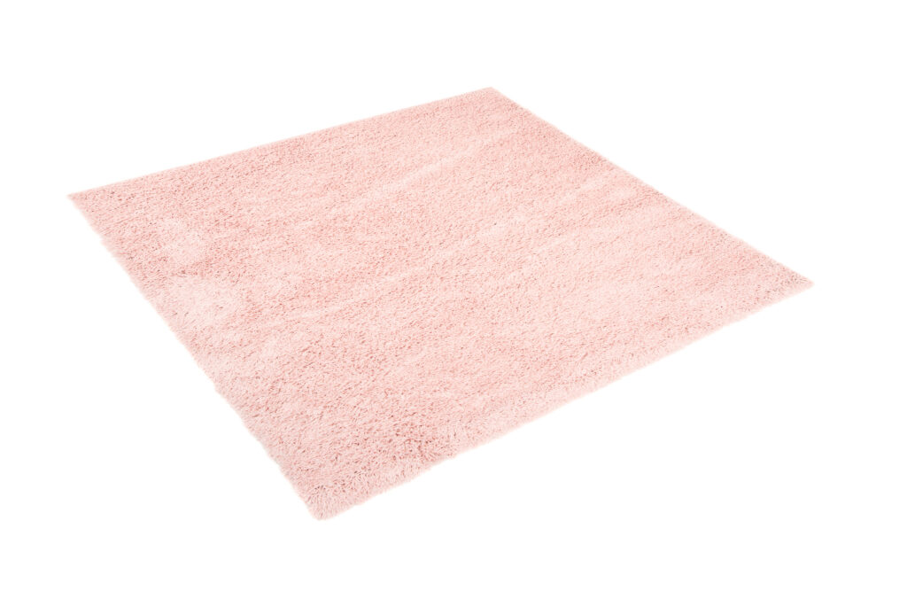 Teppich Essence Quadratisch Shaggy Rosa