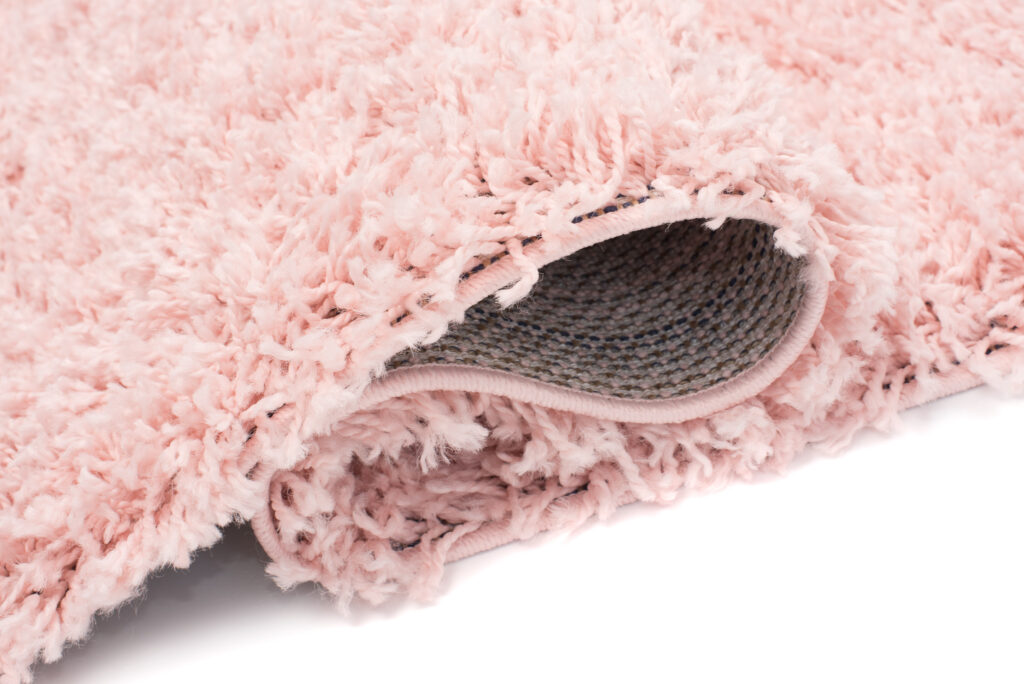 Teppich Essence Quadratisch Shaggy Rosa