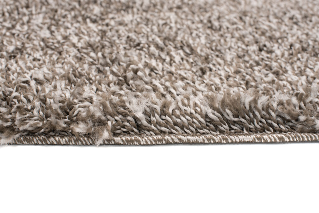 Teppichläufer Essence Shaggy Einfarbig Taupe Grau Melange