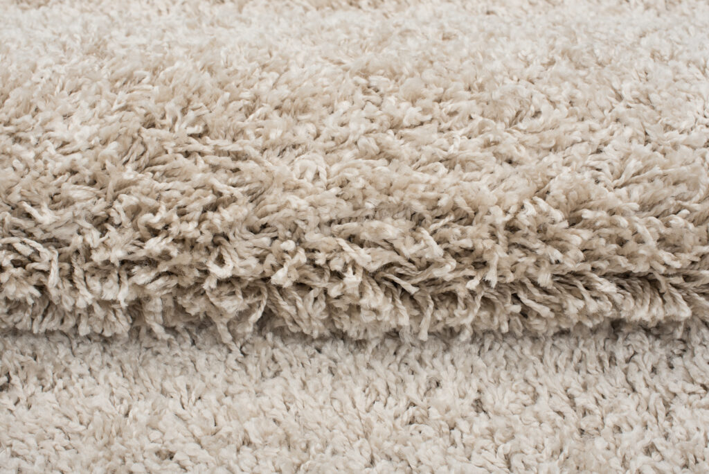 Teppich Essence Quadratisch Shaggy Dunkelbeige