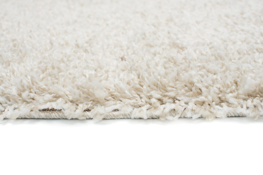Teppichläufer Essence Shaggy Einfarbig Hellbeige